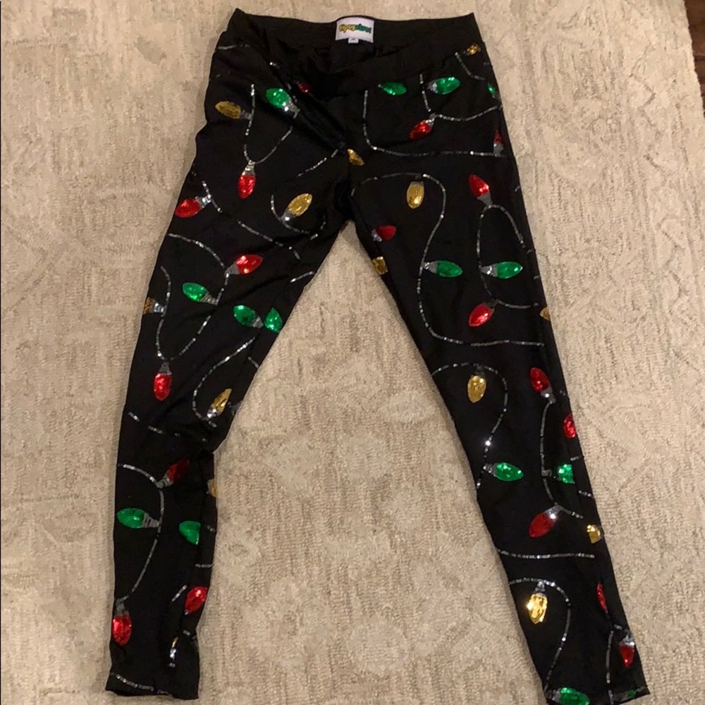 Sequins lights pants!